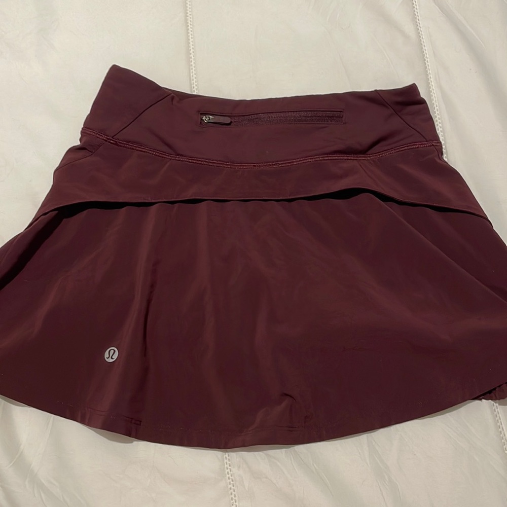 Burgundy/Brown Lululemon Skirt